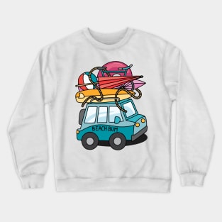 Beach Bum Road Trip Crewneck Sweatshirt